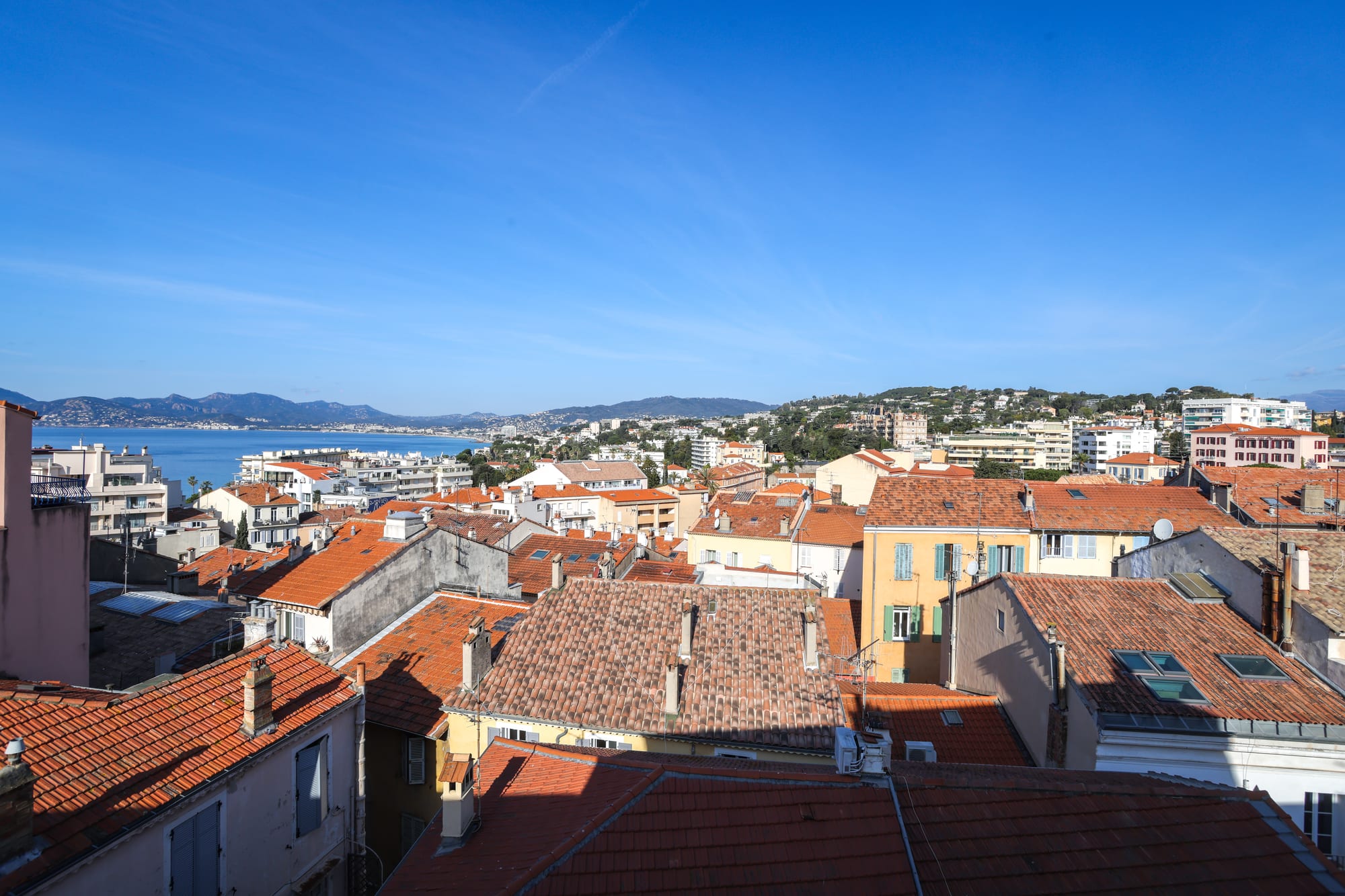 Vue mer depuis la résidence du Suquet, Cannes